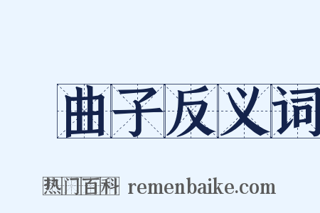 挼曲子反义词是什么意思的图片